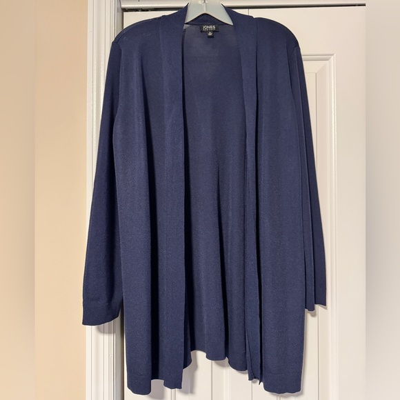 LNEW! Jones New York navy blue open front cardigan, size small - Picture 1 of 4